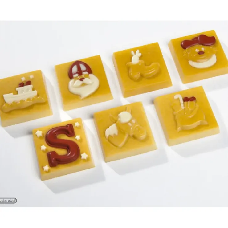 CHOCOLATE WORLD Moule Chocolat Carré Motifs Noël (x21) Clearance