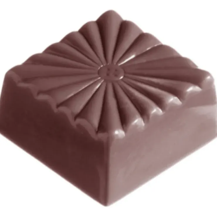 CHOCOLATE WORLD Moule Chocolat Carré Strié (x32) Discount