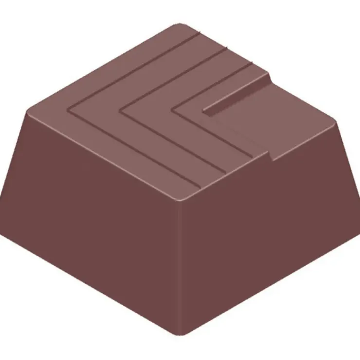 CHOCOLATE WORLD Moule Chocolat Carré Strié (x21) Best