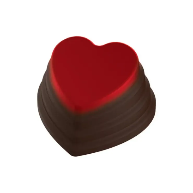 POP CHOCOLAT Moule Chocolat Coeur Empilé 35 mm (x24) Hot