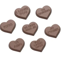 CHOCOLATE WORLD Moule Chocolat Coeur Je t'aime 30 mm (x21) Outlet