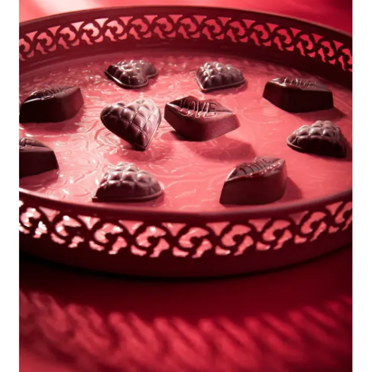 CHOCOLATE WORLD Moule Chocolat Coeur Matelassé 33 mm (x18) Clearance