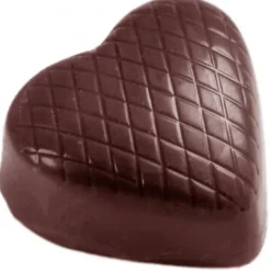 CHOCOLATE WORLD Moule Chocolat Coeur Strié (x32) Sale