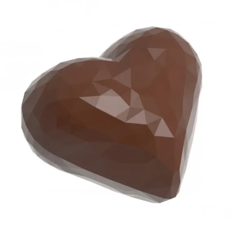 CHOCOLATE WORLD Moule Chocolat Cœur Double à Facettes 3,4 x 2,8 cm (x21) Online
