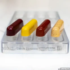 CHOCOLATE WORLD Moule Chocolat Eclair Snack Bar 7,8 x 1,9 cm (x12) Best
