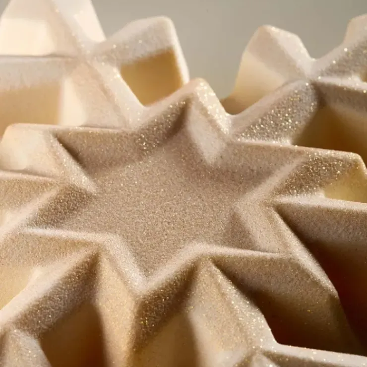 PAVONI Moule Chocolat Flocon de Neige 16 x 18 cm x H 4,5 cm (x2) Online