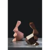 PAVONI Moule Chocolat Lapin Origami 14,5 x 9,5 cm x H 18 cm (x2)