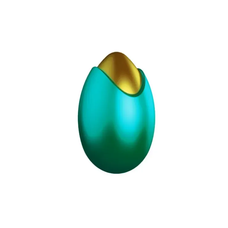 POP CHOCOLAT Moule Chocolat Oeuf Bicolore 6.9 cm (x4)