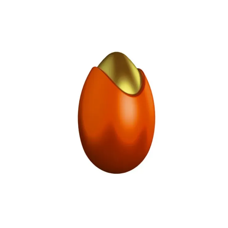 POP CHOCOLAT Moule Chocolat Oeuf Bicolore 6.9 cm (x4)