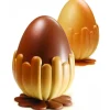PAVONI Moule Chocolat Oeuf Fleur Ø 15 x H 20 cm (x2) New