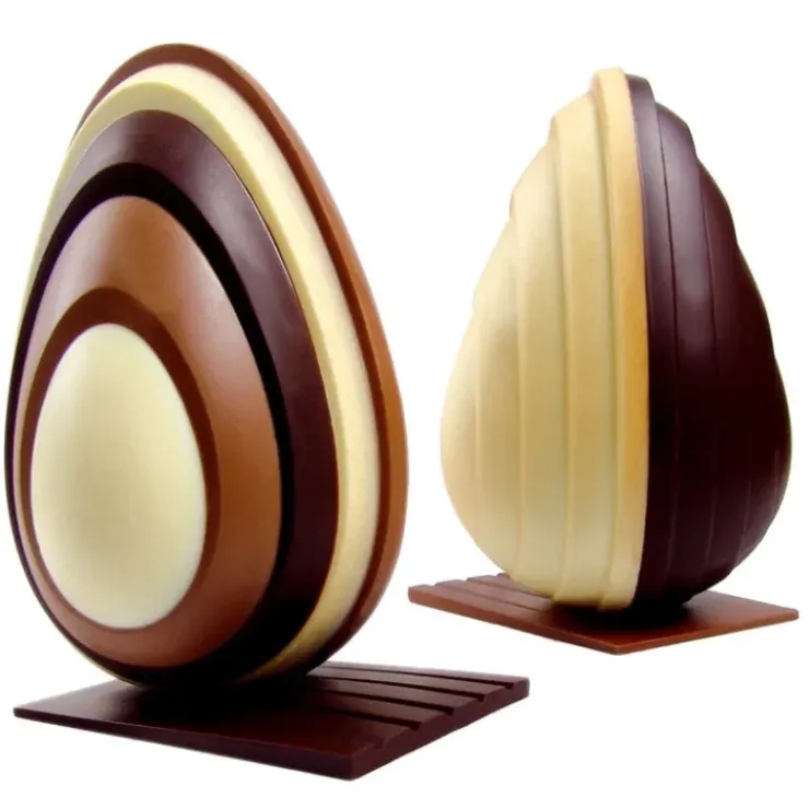 PAVONI Moule Chocolat Oeuf Level Ø 13 x H 20 cm (x2)