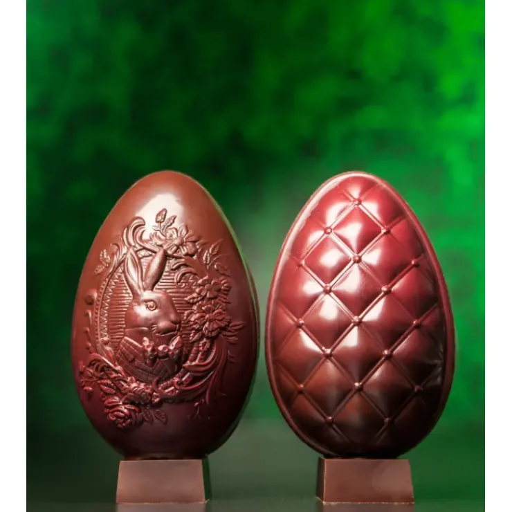 CHOCOLATE WORLD Moule Chocolat Oeuf Matelassé 86.5 mm (x6) Discount