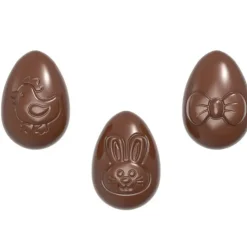 CHOCOLATE WORLD Moule Chocolat Oeuf Motifs Pâques 3,3 cm (x24) New
