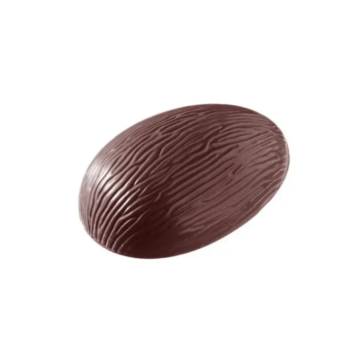 CHOCOLATE WORLD Moule Chocolat Oeuf Rayé 11,8 cm (x3)