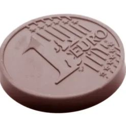 CHOCOLATE WORLD Moule Chocolat Pièce 1 Euro Ø 35 mm (x21) New