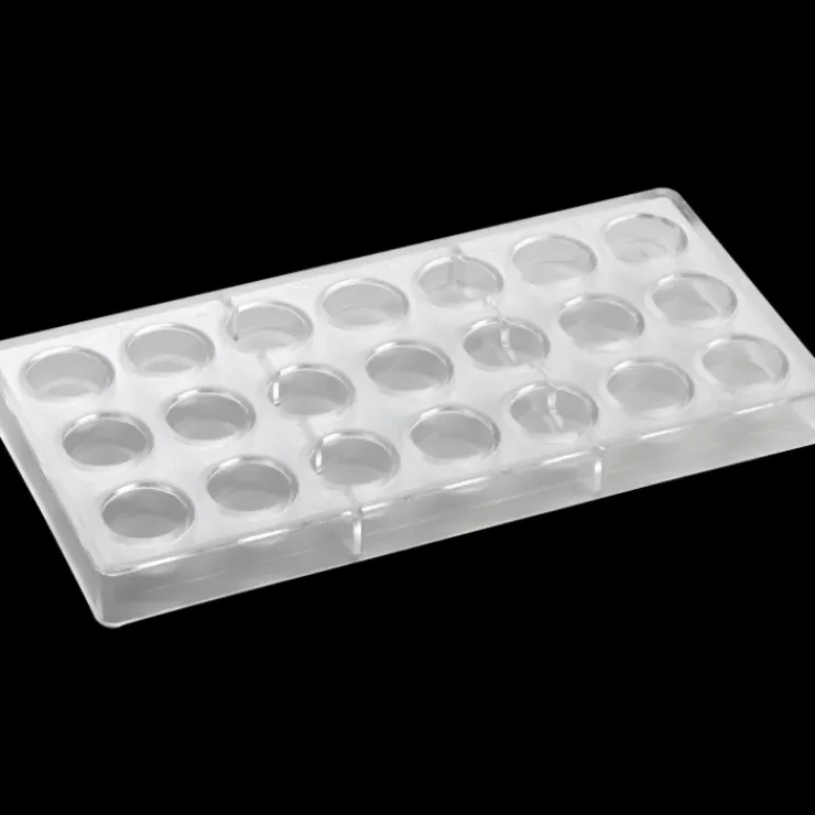 PAVONI Moule Chocolat Polycarbonate Praline Carrée 2,6 x 2,6 x H 1,4 cm (x28) Sale