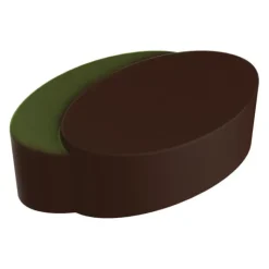 POP CHOCOLAT Moule Chocolat Praline Ellipses Jumelles (x24) Hot