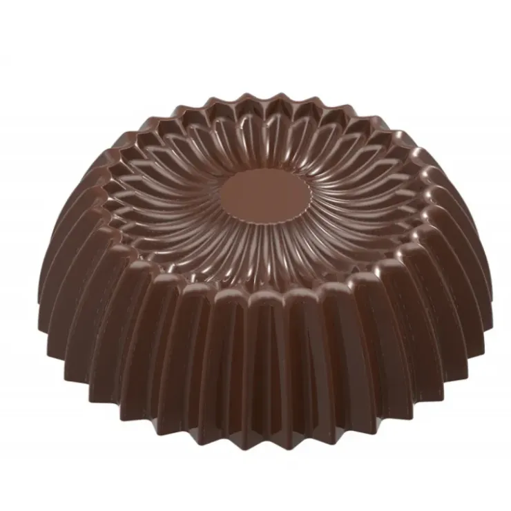 CHOCOLATE WORLD Moule Chocolat Praline Plissée Evasée 30,5 mm (x21) Hot