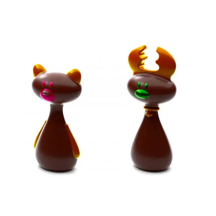 POP CHOCOLAT Moule Chocolat Renne et Ours de Noël (x4) Clearance