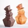 PAVONI Moule Chocolat Snowman 12,5 x 12,1 x H 20 cm (x2) New