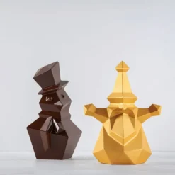 PAVONI Moule Chocolat Snowman 12,5 x 12,1 x H 20 cm (x2) New