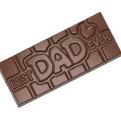 CHOCOLATE WORLD Moule Chocolat Tablette Best Dad Ever (x4) Best