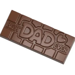 CHOCOLATE WORLD Moule Chocolat Tablette Best Dad Ever (x4) Best