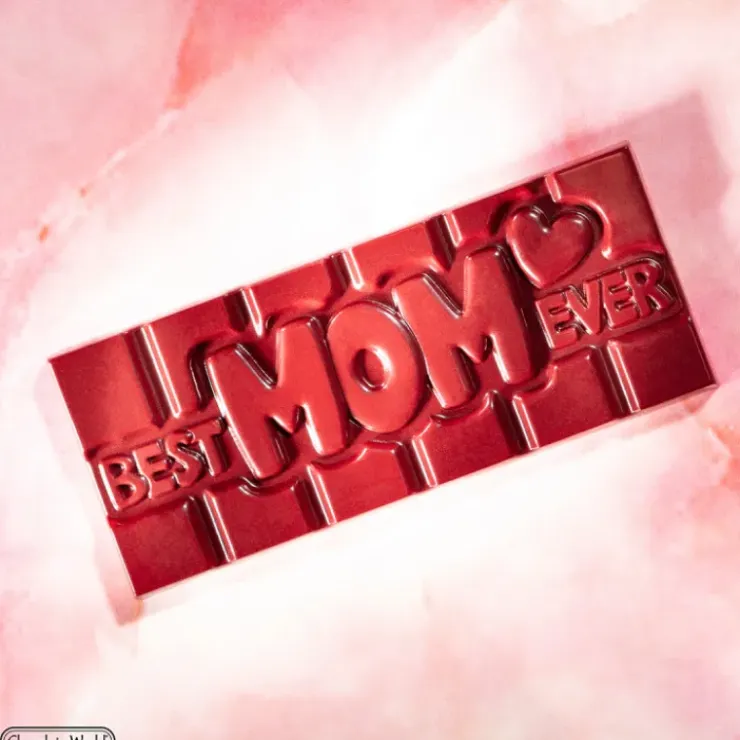 CHOCOLATE WORLD Moule Chocolat Tablette Best Mom Ever (x4)