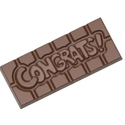 CHOCOLATE WORLD Moule Chocolat Tablette Congrats (x4)