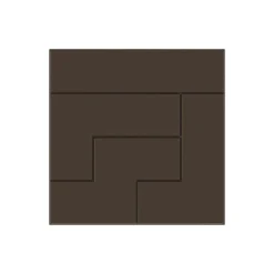 POP CHOCOLAT Moule Chocolat Tablette Carrée Tetris (x6) Clearance