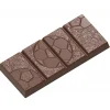 CHOCOLATE WORLD Moule Chocolat Tablette Football 11,4 x 5 cm x H 0,95 cm (x4)