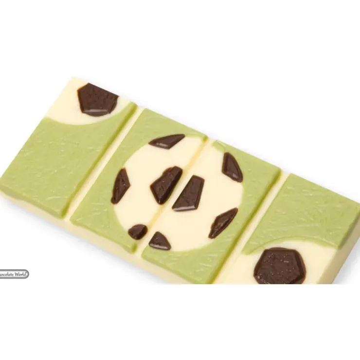 CHOCOLATE WORLD Moule Chocolat Tablette Football 11,4 x 5 cm x H 0,95 cm (x4)