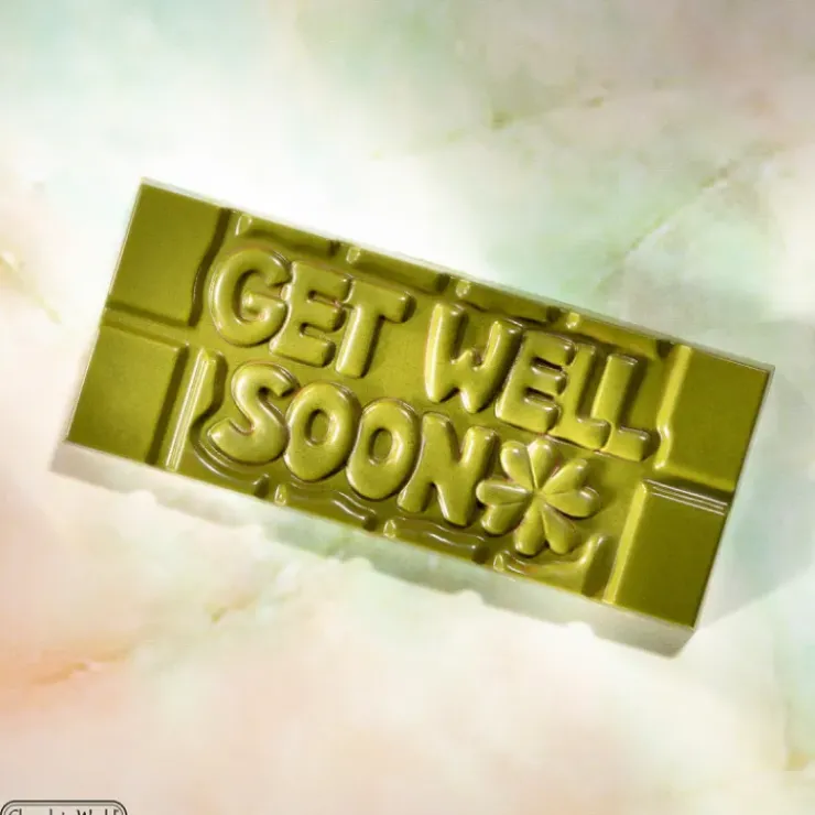 CHOCOLATE WORLD Moule Chocolat Tablette Get Well Soon (x4) Clearance