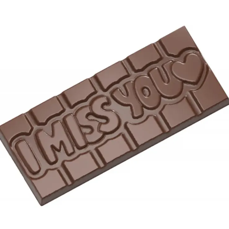 CHOCOLATE WORLD Moule Chocolat Tablette I Miss You (x4) Clearance