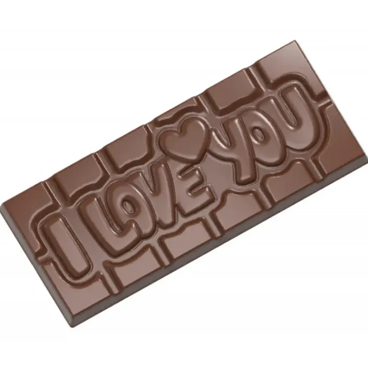 CHOCOLATE WORLD Moule Chocolat Tablette I love You (x4) Sale