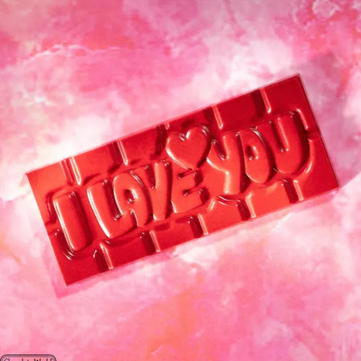 CHOCOLATE WORLD Moule Chocolat Tablette I love You (x4) Sale