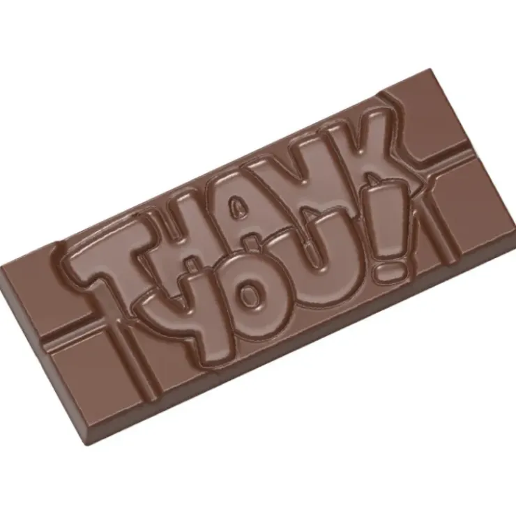CHOCOLATE WORLD Moule Chocolat Tablette Thank You (x4) Clearance