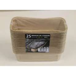 CUISINEADDICT Moule de cuisson papier cake 199 mm - 1033 ml Bio Food Pack Outlet