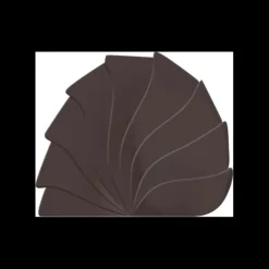CUISINEADDICT Moule Embout de Bûche 9015 Eventail Droit 9 x 7,5 cm (x6)