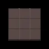CUISINEADDICT Moule Embout de Bûche Carré 9009 Carreaux 8 cm (x6) Best