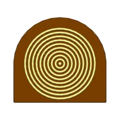 MALLARD FERRIERE Moule Embout de bûche Cercles 78 x 85 mm Mallard Ferrière