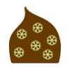 MALLARD FERRIERE Moule Embout de bûche Flocons de Neige 80 x 87 mm Mallard Ferrière Online