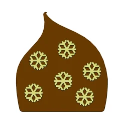 MALLARD FERRIERE Moule Embout de bûche Flocons de Neige 80 x 87 mm Mallard Ferrière Online