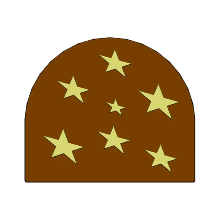 MALLARD FERRIERE Moule Embout de bûche Petites Etoiles 80 x 68 mm Mallard Ferrière Hot