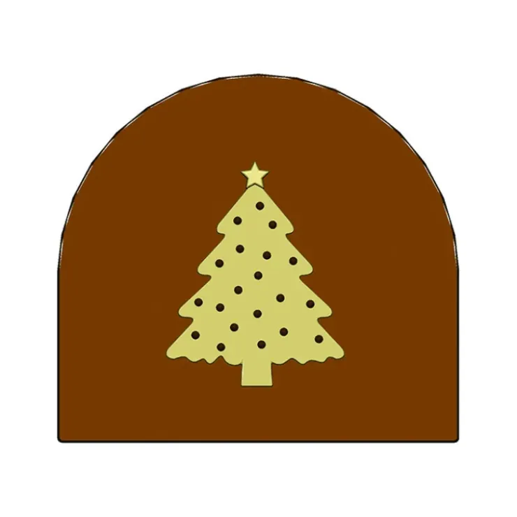 MALLARD FERRIERE Moule Embout de bûche Sapin de Noël 78 x 85 mm Mallard Ferrière Discount
