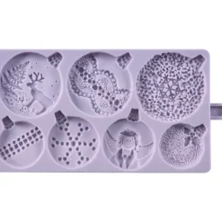 KAREN DAVIES Moule en Silicone 7 Boules de Noël Best