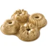 NORDIC WARE Moule Mini Bundt Assortis (x4) Gold Best