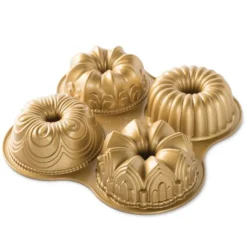 NORDIC WARE Moule Mini Bundt Assortis (x4) Gold Best