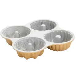 NORDIC WARE Moule Mini Bundt Assortis (x4) Gold Best