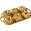 NORDIC WARE Moule Mini Bundt Geo (x6) Gold Hot